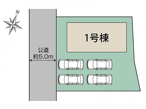 伊勢崎市東小保方町1棟 区画図