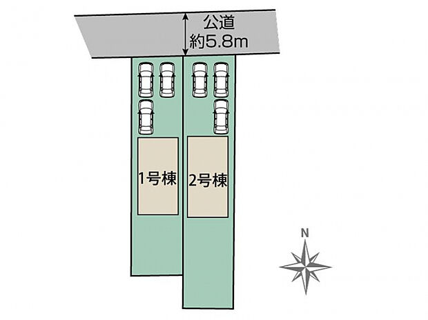 太田市尾島町2棟 区画図
