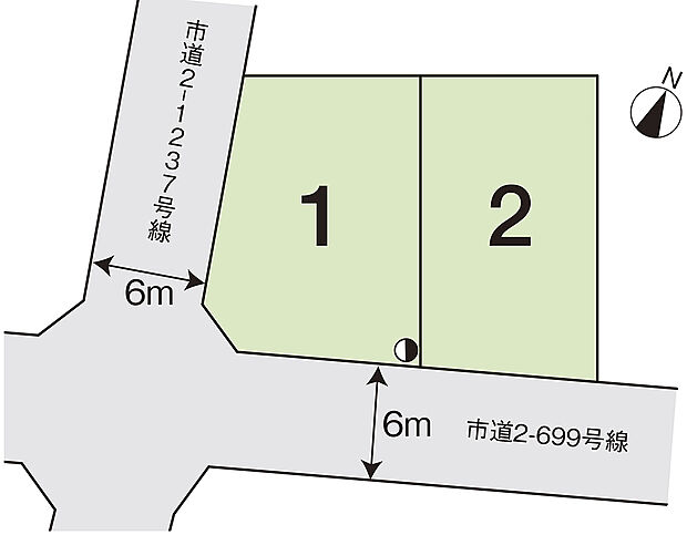 前面道路ひろびろでパーキングも楽ちん！