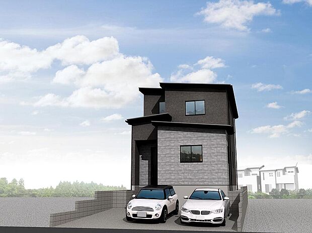 【完成予想図(外観)】C棟 完成予想図
○エコキュートで環境に優しく、節約も!
空気の熱でお湯をを沸かす給湯器。割安な夜間電力を活用しお湯を沸かしておくため経済的です。
暮らしに合わせた電力契約タイプを選べます。