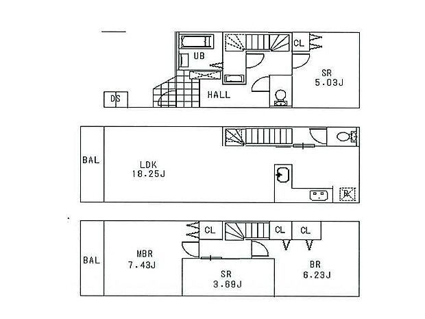 B棟間取図