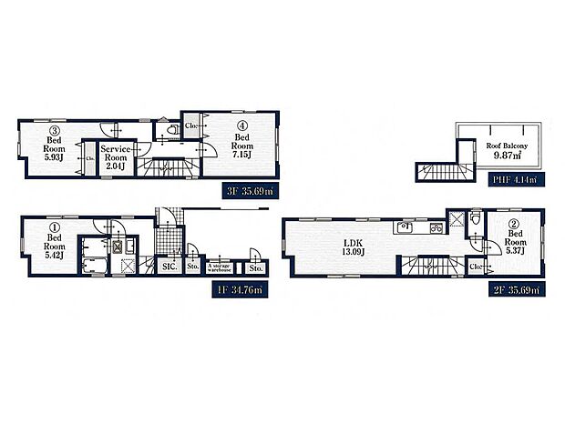 間取り図　土地面積50.21m2、建物面積110.59m2