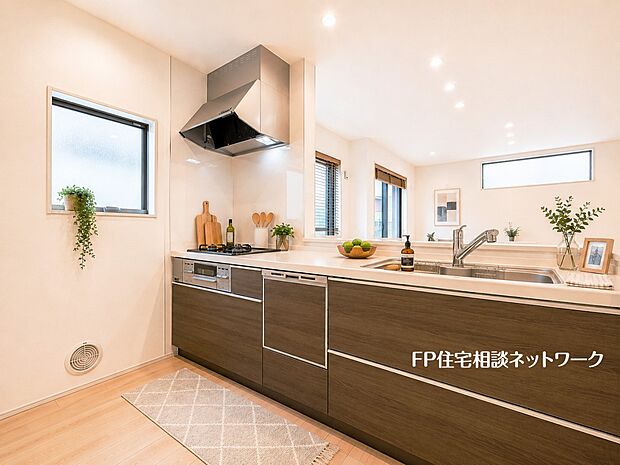 ■キッチン■本画像はAIがCGで家具作成しており、実際の現地に家具は設置されておりません。また、販売価格に家具、小物等は含まれておりません。