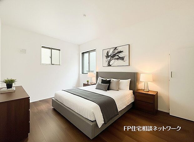 【リビング以外の居室】■寝室■本画像はAIがCGで家具作成しており、実際の現地に家具は設置されておりません。また、販売価格に家具等は含まれておりません。