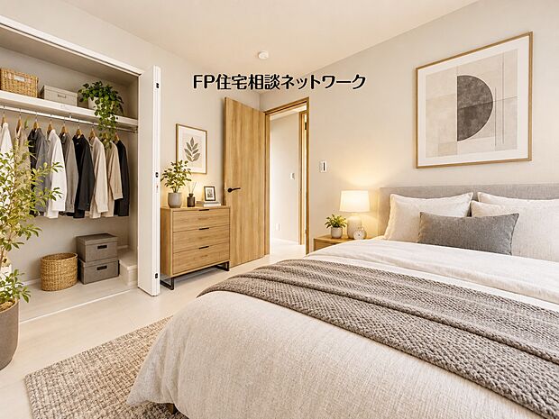 【洋室】本画像の家具、家電、小物等はCG生成の配置イメージです。販売価格にこれらは含まれず、付帯しません。