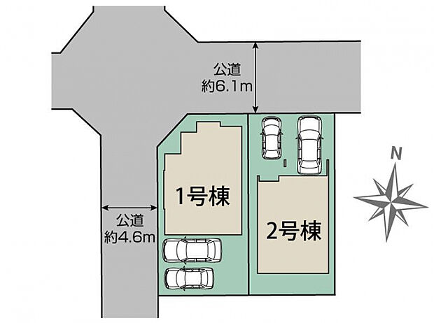 太宰府市青山3丁目2棟 区画図