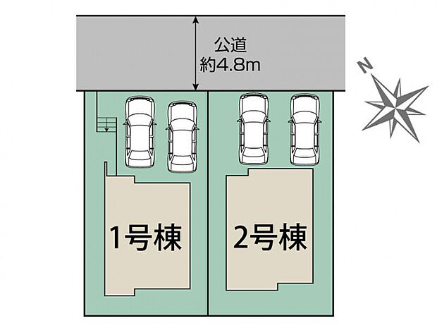 福岡市東区高美台3丁目2期2棟 区画図