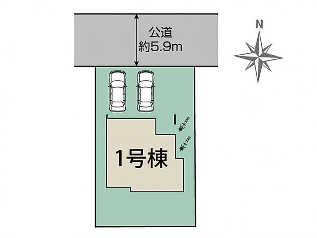 福岡市西区横浜2丁目1棟 区画図