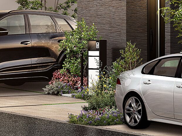 【街並完成予想図】【宅配ボックス】届いた荷物をいつでも受け取れる、便利な宅配ボックス。(1期街並みパース)