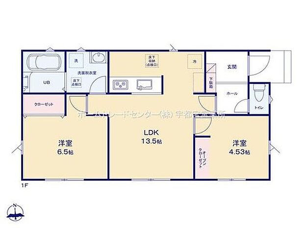 (6号棟)、価格1480万円、2LDK、土地面積207.71m2、建物面積55.89m2