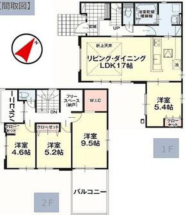 (1号棟)、価格2599万円、4LDK+S、土地面積198m2、建物面積104.82m2