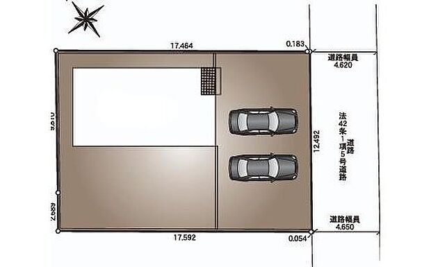 カースペースは2~3台分ご用意しております