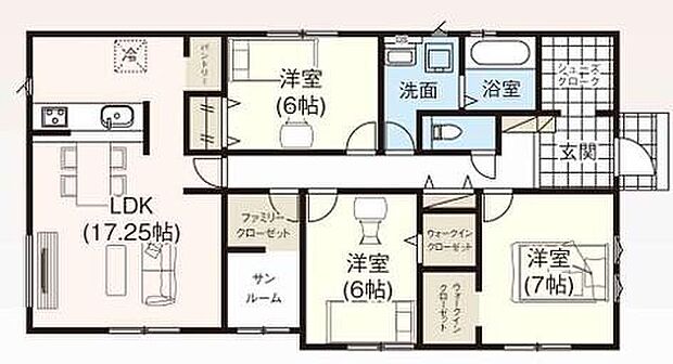 (2号棟)、価格2580万円、3LDK、土地面積208.76m2、建物面積96.47m2