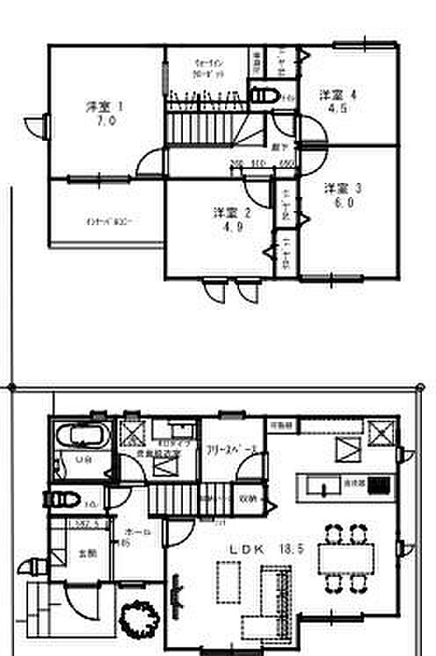 (1号棟)、価格3499万円、4LDK、土地面積148.38m2、建物面積110.54m2