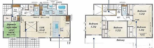 (1号棟)、価格4098万円、4LDK、土地面積198.49m2、建物面積108.68m2