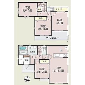 ご家族が集うLDKは広々16.5帖！
シューズクローク完備！ 