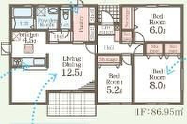 【3LDK】人気の平屋建て！ウォークインクローゼット完備♪