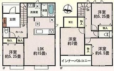ご家族が集うLDKは広々15帖！ウォークインクローゼット完備♪ 