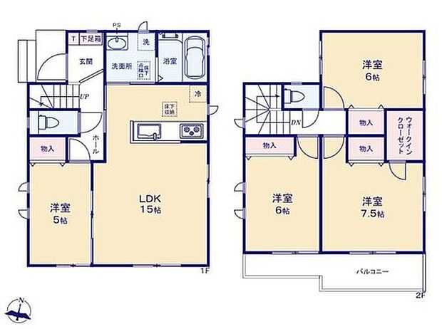 (A号棟)、価格2890万円、4LDK、土地面積100.21m2、建物面積93.98m2