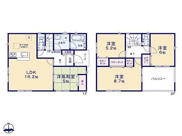 2号棟
価格： 2280万円間取り： 4LDK土地面積： 140m2建物面積： 95.57m2