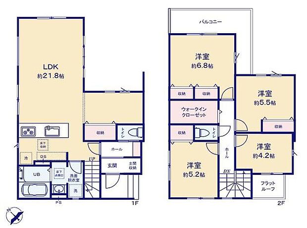 (1号棟)、価格3999万円、4LDK、土地面積100.28m2、建物面積110.89m2