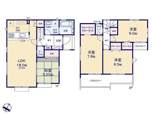 (1号棟)、価格4590万円、4LDK、土地面積118.48m2、建物面積100.81m2