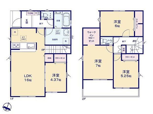 (1号棟)、価格3980万円、4LDK、土地面積126.17m2、建物面積99.99m2