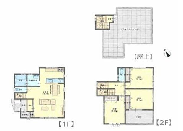 価格3480万円、3LDK、土地面積111.23m2、建物面積88.8m2