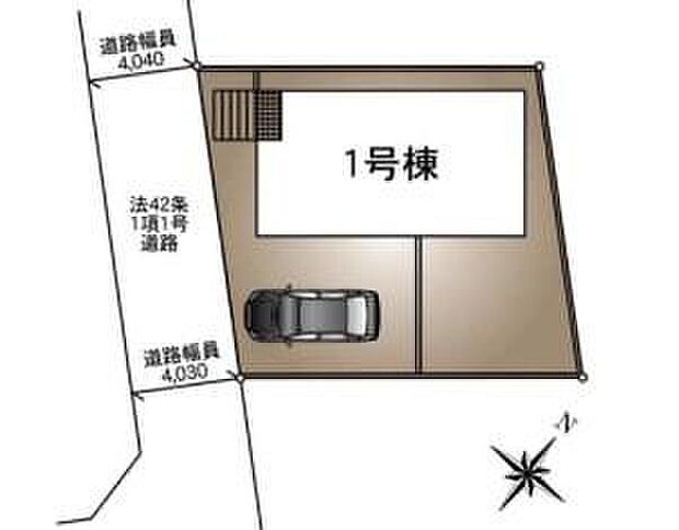 ◆和戸駅まで徒歩18分の閑静な住宅街♪
◆敷地面積43.8坪
◆建物南東側に駐車スペース＆お庭♪陽当たり良好です