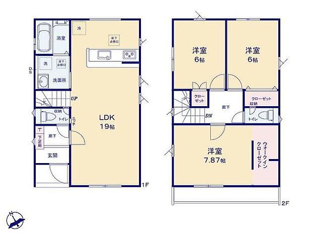 (1号棟)、価格3380万円、3LDK、土地面積100.27m2、建物面積92.33m2