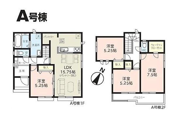 (A号棟)、価格2890万円、4LDK、土地面積103.94m2、建物面積94.4m2