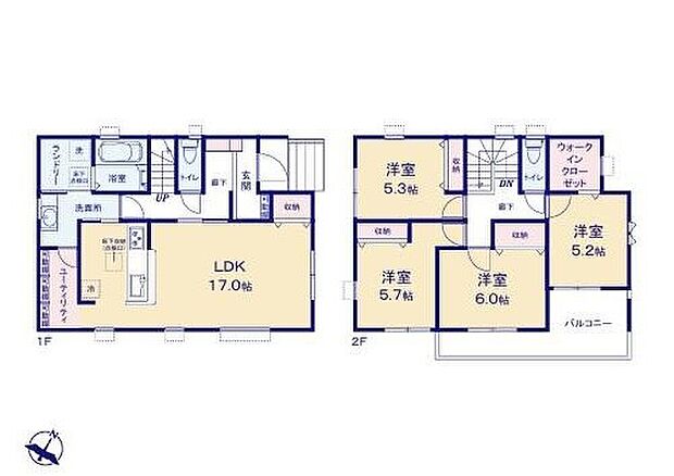 (1号棟)、価格3180万円、4LDK、土地面積100.73m2、建物面積104.89m2