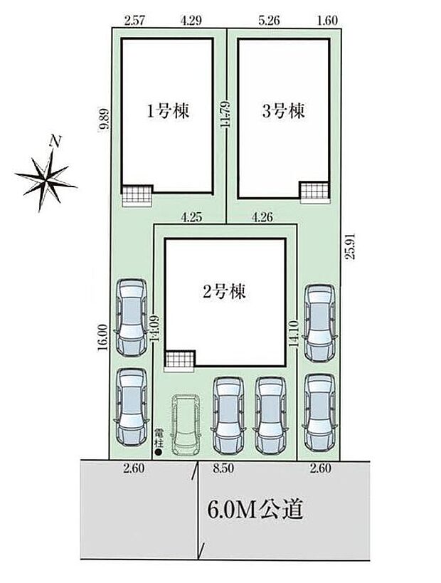 ◆東武野田線「八木崎駅」徒歩17分♪通勤通学にも利便性良好
◆内牧小学校徒歩20分！コモディイイダ徒歩9分！子育て世帯にも◎
◆全棟カースペース2台可♪