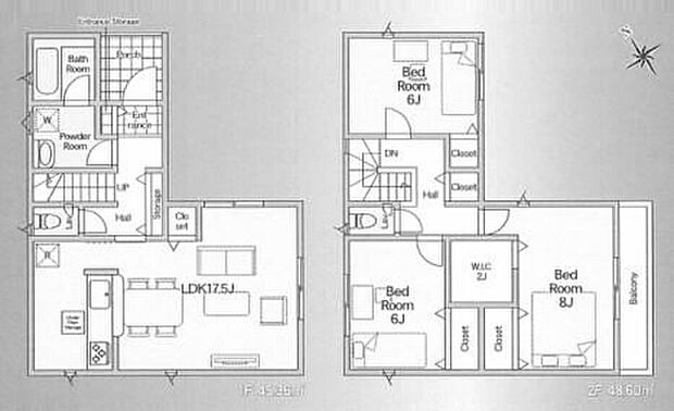 (1号棟)、価格2580万円、3LDK、土地面積107.29m2、建物面積93.96m2