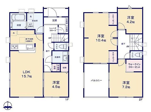 (1号棟)、価格3780万円、4LDK、土地面積138.83m2、建物面積116.47m2