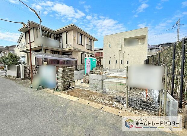 【現地外観写真】資料請求やご案内も即日対応いたします♪同じ施工例の物件見学や、完成イメージプレゼンテーションも承っております。どのような建物が建つか、間取りの広さは？など気になる点を一つ一つご説明させていただきます。