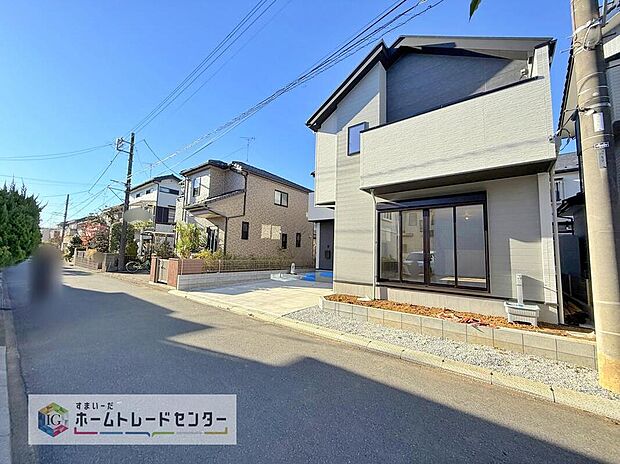 【現地外観写真】資料請求やご見学は即日対応可能♪陽当りや通風など住みやすさの工夫が満載。資料に載っていない街並みや周辺環境は、ぜひ現地で実際にお確かめください。