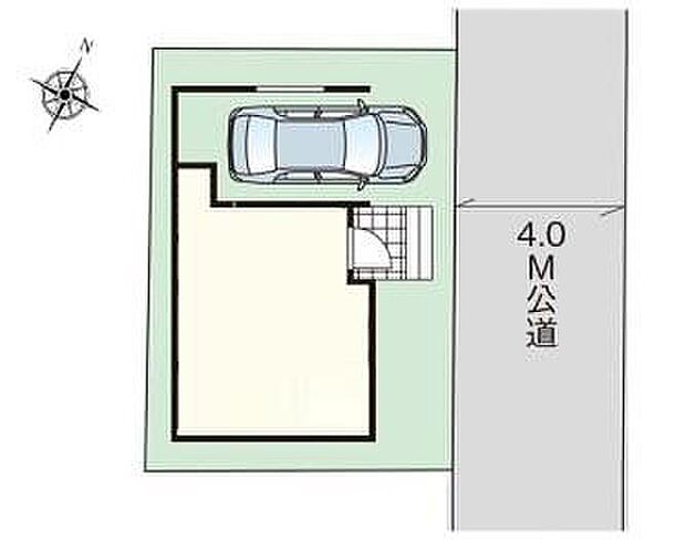【全体区画図】◆広々9m間口の整形地♪買い物施設充実のエリアです
◆雨の日のお買い物も安心♪ビルトイン車庫
◆2階と3階に南向きのバルコニーがあり陽当たり良好♪