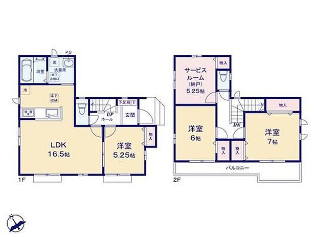 【3LDK+S】◆リビングが見渡せる対面キッチン
◆動きやすいまとまった水回り設計
◆全室収納＋納戸のある収納豊富な間取り
◆明るい南西向きのバルコニー
◆冷暖房効率UP！複層ガラスなど設備も充実