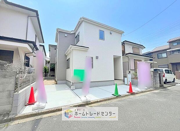 【現地外観写真】資料請求やご見学は即日対応可能♪陽当りや通風など住みやすさの工夫が満載。資料に載っていない街並みや周辺環境は、ぜひ現地で実際にお確かめください。