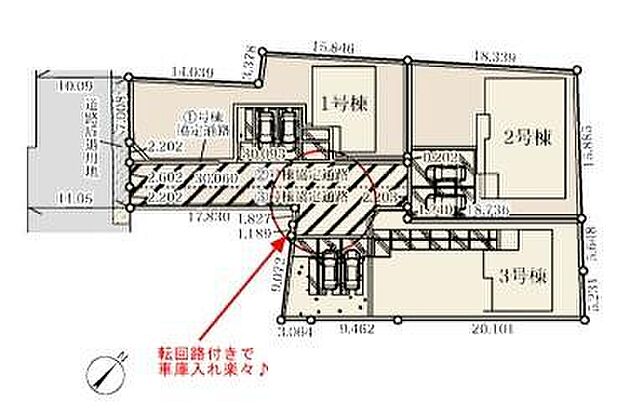 【全体区画図】◆和戸駅まで徒歩17分の閑静な住宅街
◆全棟敷地広々300m2以上！広いお庭のある邸宅
◆安心の長期優良住宅
◆陽当たり良好◆子育てに優しい住環境