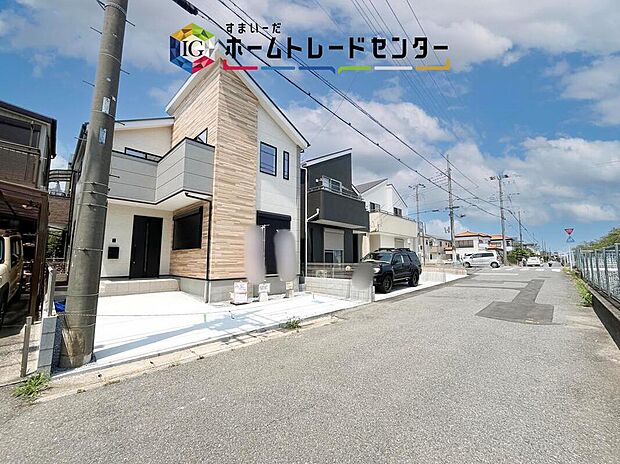 【現地外観写真】資料請求やご見学は即日対応可能♪陽当りや通風など住みやすさの工夫が満載。資料に載っていない街並みや周辺環境は、ぜひ現地で実際にお確かめください。