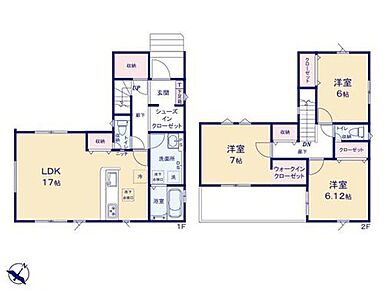 ◆リビングが見渡せる対面キッチン
◆玄関にＳＩＣ、主寝室にはＷＩＣなど収納豊富な間取り
◆ゆったり広めの洗面室
◆陽当たり良好♪南向きのワイドバルコニー 