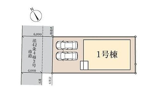【区画図】◆豊春駅まで徒歩9分♪開放感があり、日当り・風通しが良好な物件です
◆カースペースは並列２台分
◆スーパーやコンビニが徒歩10分圏内♪お買い物も便利な閑静な住宅街です
