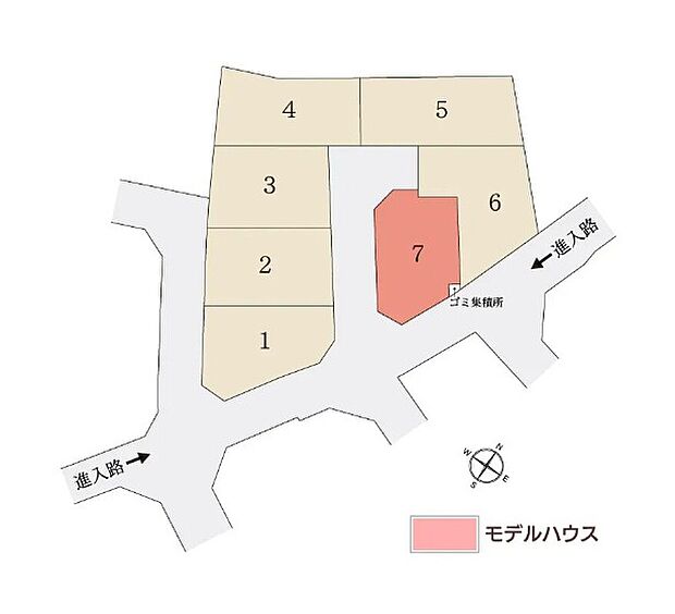 【全体区画図】
各区画、敷地面積33坪以上を確保しました。新しく開発された分譲地のため、同時期に入居するご家庭が多く、自然とコミュニティが形成されやすい点も魅力の1つです。