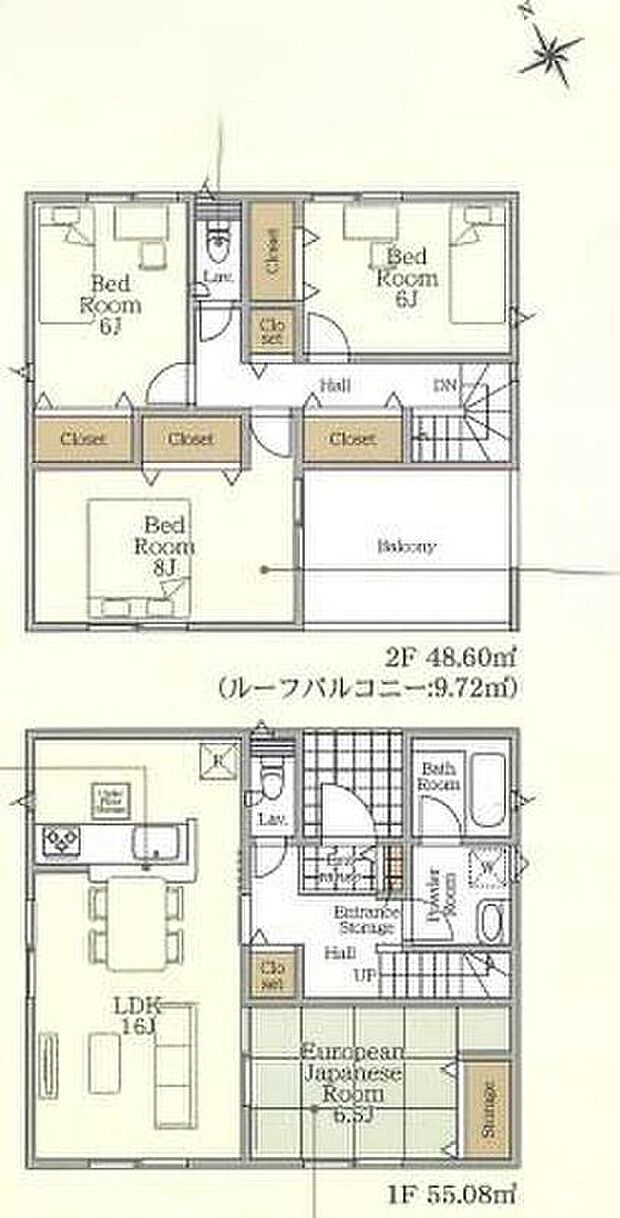 (2号棟)、価格2180万円、4LDK、土地面積280.55m2、建物面積103.68m2