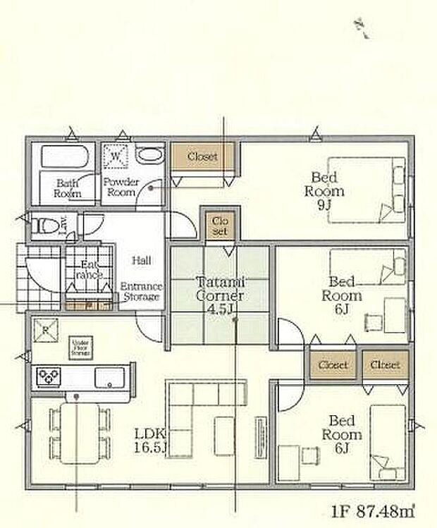 (4号棟)、価格2380万円、3LDK、土地面積219.4m2、建物面積87.48m2