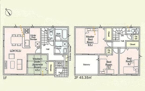 (2号棟)、価格2080万円、4LDK、土地面積229.63m2、建物面積97.59m2