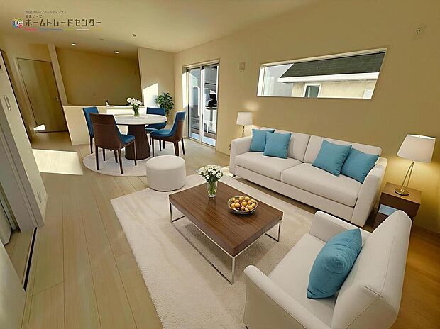 【LDK】※配置されている家具、家電、小物はCGによるイメージ画像ですので現況とは異なります