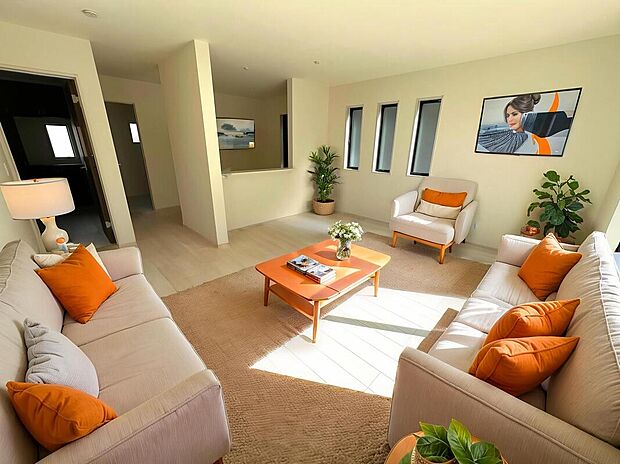 【LDK】※家具をCG合成しております。家具付き販売ではございません